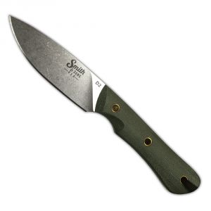 Smith & Sons Brave Polished Fixed Blade, Macarta OD Hunting Knife